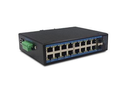 网管工业级交换机 2千光16百电sfp