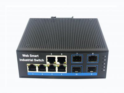 千兆4光6电web管理 工业交换机 千兆4光6电web管理 工业交换机